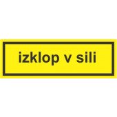 Elektro znak Izklop v sili