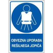 Obvezna uporaba rešilnega jopiča