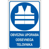 Obvezna uporaba odsevnega telovnika