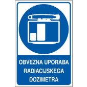 Obvezna uporaba radiacijskega dozimetra