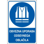 Obvezna uporaba odsevnega oblačila