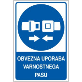 Obvezna uporaba varnostnega pasu