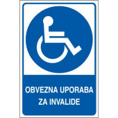 Obvezna uporaba za invalide