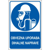 Obvezna uporaba dihalne naprave