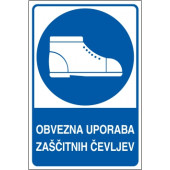 Obvezna uporaba zaščitnih čevljev