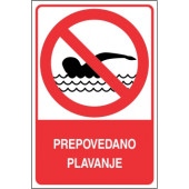 Prepovedano plavanje