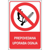 Prepovedana uporaba ognja