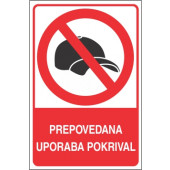 Prepovedana uporaba pokrival