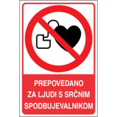 Prepovedano za ljudi s srčnim spodbujevalnikom