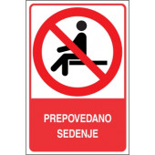 Prepovedano sedenje