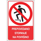 Prepovedano stopanje na površino