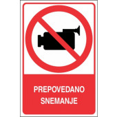 Prepovedano snemanje