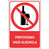 Prepovedan vnos alkohola