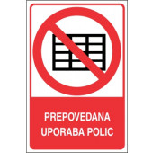 Prepovedana uporaba polic