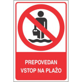 Prepovedan vstop na plažo