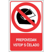 Prepovedan vstop s čelado