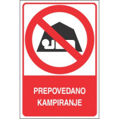 Prepovedano kampiranje