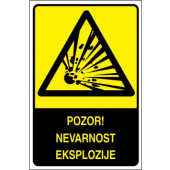 Pozor! Nevarnost eksplozije