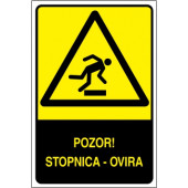 Pozor! Stopnica - ovira