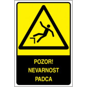 Pozor! Nevarnost padca