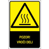 Pozor! Vroči deli