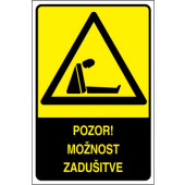 Pozor! Možnost zadušitve