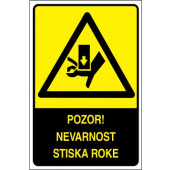 Pozor! Nevarnost stiska roke