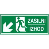 Zasilni izhod Levo dol