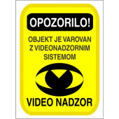 Varovano z video nadzorom