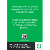 Opozorilo, Vklopi razum, zahtevaj račun