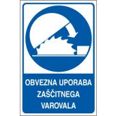 Obvezna uporaba zaščitnega varovala