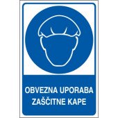 Obvezna uporaba zaščitne kape