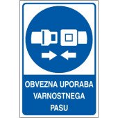 Obvezna uporaba varnostnega pasu