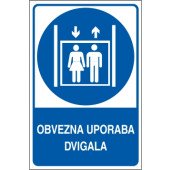 Obvezna uporaba dvigala