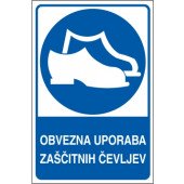 Obvezna uporaba zaščitnih čevljev