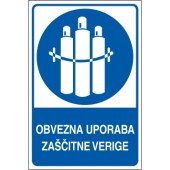 Obvezna uporaba zaščitne verige