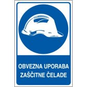 Obvezna uporaba zaščitne čelade