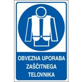 Obvezna uporaba zaščitnega telovnika