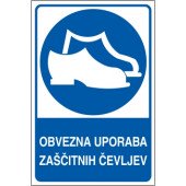Obvezna uporaba zaščitnih čevljev