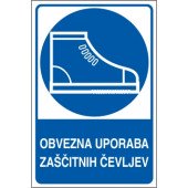 Obvezna uporaba zaščitnih čevljev