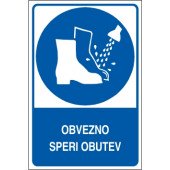 Obvezno speri obutev