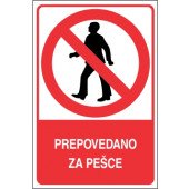 Prepovedano za pešce