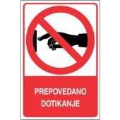 Prepovedano dotikanje