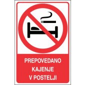 Prepovedano kajenje v postelji