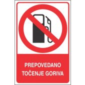 Prepovedano točenje goriva