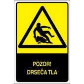 Pozor! Drseča tla