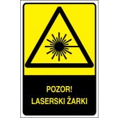 Pozor! Laserski žarki