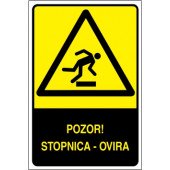 Pozor! Stopnica - ovira