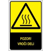 Pozor! Vroči deli