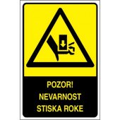 Pozor! Nevarnost stiska roke